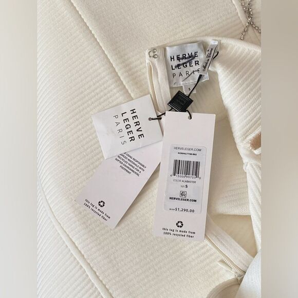 Herve Leger Ottoman-Knit Minidress size S - Picture 14 of 14